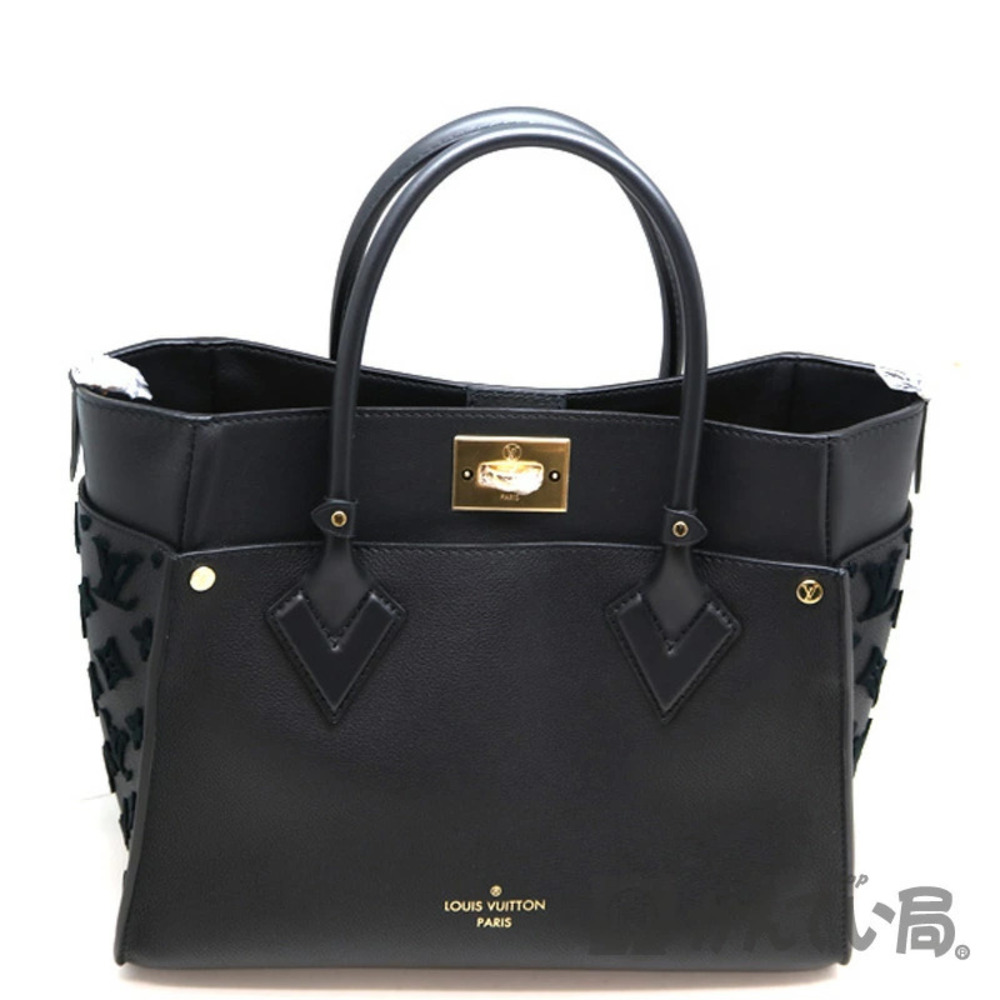 LOUIS VUITTON On My Side Tote Bag Noir Black LV